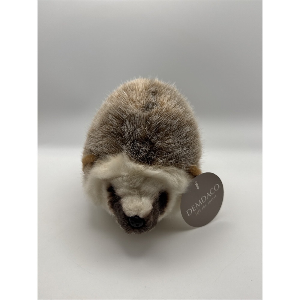 DEMDACO Nat & Jules Realistic Hedgehog Plush Stuffed Animal Small 8" 2013